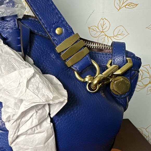 🔵 NWT orYany Royal Blue Leather Satchel Bag - Beautiful Firm Price - Picture 5 of 16